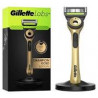 GilletteLabs Avec Barre Exfoliante - Rasoir Pour Homme Gillette - 1 Manche - 1 Lames - Avec Socle Magnétique.