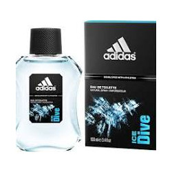 Adidas - Ice Dive - Eau de toilette 100 ML inspiré par la force et la fraîcheur de l'océan - parfum frais et ozonique.