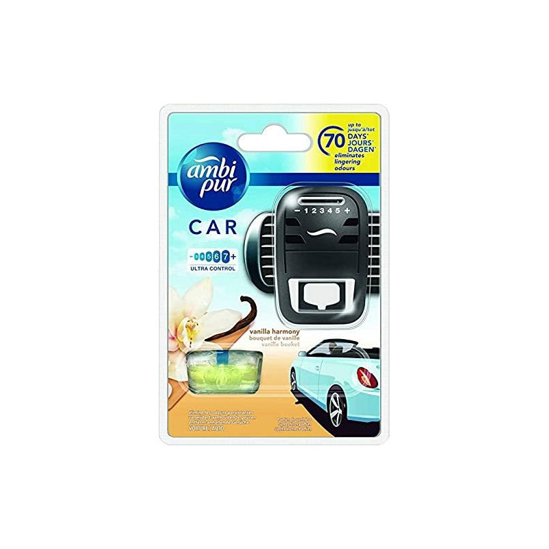Febreze -  Ambi Pur Vanilla Bouquet -  Diffuseur pour Voiture 1 Unité.