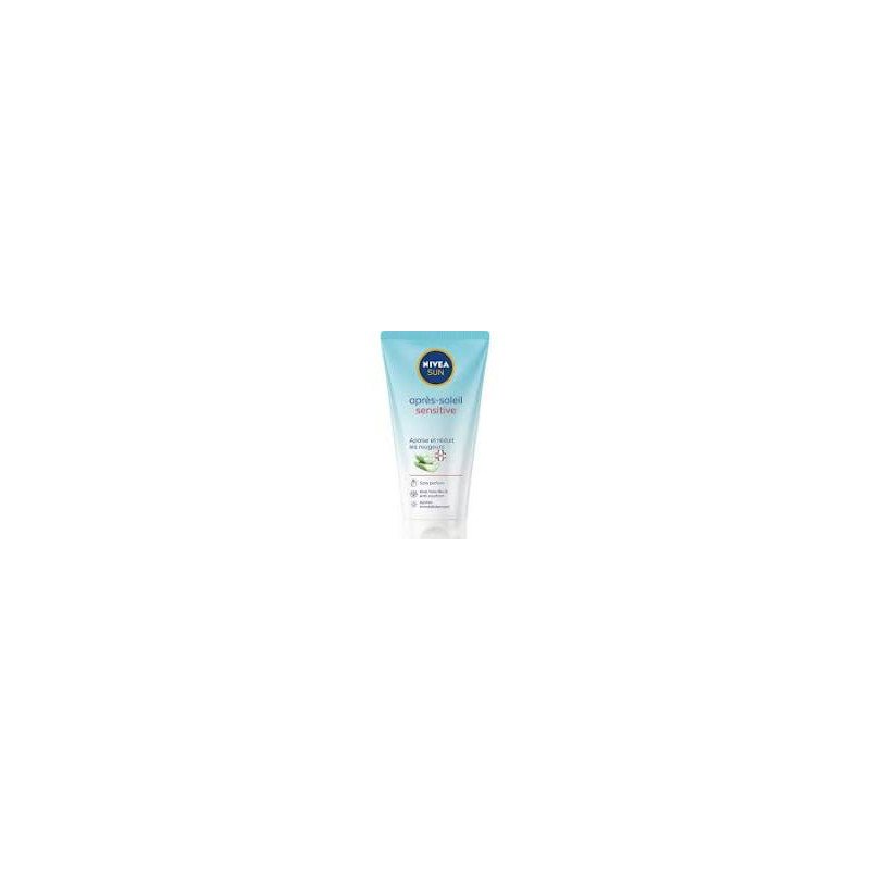 NIVEA SUN - Gel après-soleil Sensitive SOS - gel aloe vera bio hydratant et apaisant - après-soleil sans parfum.
