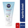 NIVEA SUN - Gel après-soleil Sensitive SOS - gel aloe vera bio hydratant et apaisant - après-soleil sans parfum.