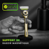 Labs - Rasoir avec barre exfoliante Gillette - Champoin gold edition.