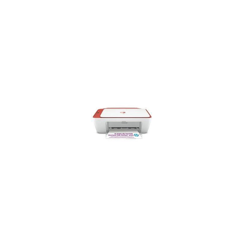 HP - Imprimante DeskJet 2723e - Blanc et Rouge.