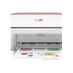 HP - Imprimante DeskJet 2723e - Blanc et Rouge.