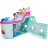Gabby et la Maison Magique - Gabby Dollhouse - Bateau De Croisière Gabby - 2 Figurines Gabby Chat 16 Accessoires.