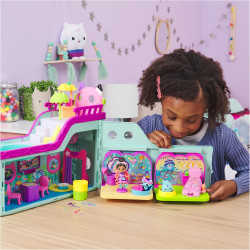 Gabby et la Maison Magique - Gabby Dollhouse - Bateau De Croisière Gabby - 2 Figurines Gabby Chat 16 Accessoires.