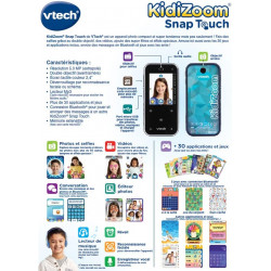VTech - KidiZoom Snap Touch Bleu Appareil Photo Numérique Portable.