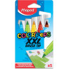 Maped - Feutres XXL - 5 Gros Feutres de Couleur avec Pointe Pinceau Extra Large pour Grandes Surfaces