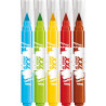 Maped - Feutres XXL - 5 Gros Feutres de Couleur avec Pointe Pinceau Extra Large pour Grandes Surfaces