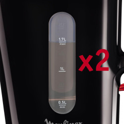 Moulinex Principio Bouilloire Electrique, Noire, 1.7L
