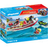 Playmobil 71464 Bateau de Pompier et Scooter des Mers.