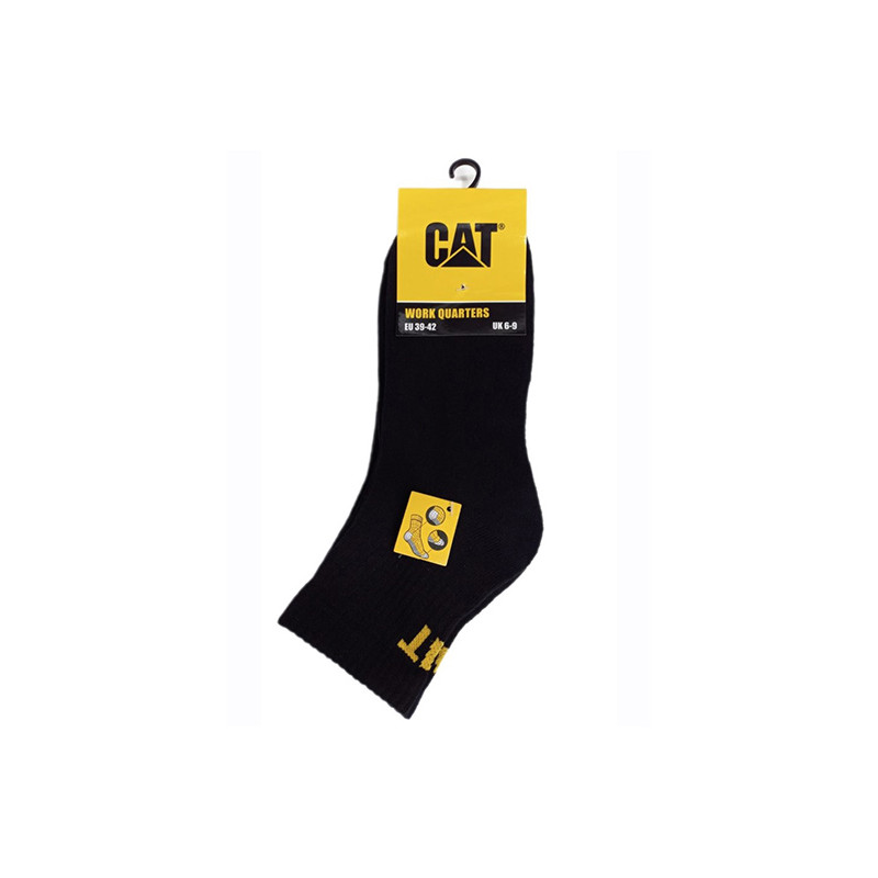 CATERPILLAR SOCKS - Chaussettes CAT Work Quarters - 43/46 - noir - 3 paires
