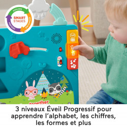 Fisher-Price Mon Grand Livre D’activités Évolutif - Livre Musical Bébé 6 Mois à 3 ans - Jouets D'activité et de Développement