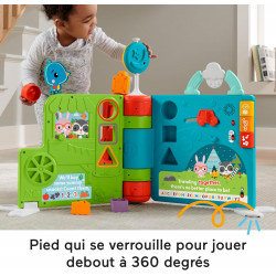 Fisher-Price Mon Grand Livre D’activités Évolutif - Livre Musical Bébé 6 Mois à 3 ans - Jouets D'activité et de Développement