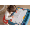 Smoby - Pupitre Magique - Bureau pour Enfant - Feutre Effaçable - 3 Rangements + Tiroir à Glissières