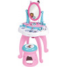 Smoby - Gabby - Coiffeuse 2 en 1 - Tabouret + 12 Accessoires Factices Inclus - Miroir Orientable