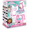 Smoby - Gabby - Coiffeuse 2 en 1 - Tabouret + 12 Accessoires Factices Inclus - Miroir Orientable