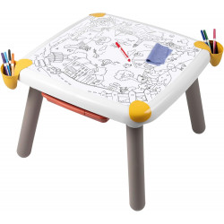 Smoby - Kid Table Creative - Table de Dessin Effaçable - Activité Artistique - Jeu Educatif.