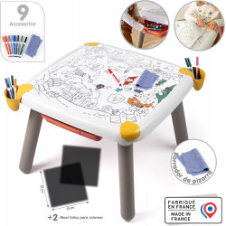 Smoby - Kid Table Creative - Table de Dessin Effaçable - Activité Artistique - Jeu Educatif.