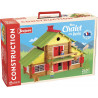JeuJura Mon chalet en bois - Jeux de Construction dans sa valise en carton-A partir de 5 ans-Agilité-Créativité-Manipulation.