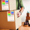 AVERY - Pochette de 60 étiquettes Déménagement Permettant d'identifier les Cartons
