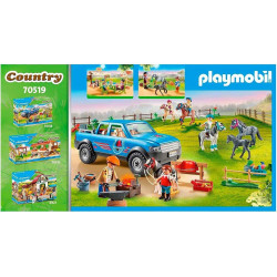 Playmobil 70519 Café du Poney Club - Country - avec Trois Personnages - Un Lieu pour Boire et Manger - Un Poney et Un Poulain.