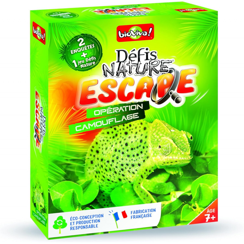 Bioviva - Défis Nature Escape - Opération camouflage - Deux enquêtes à résoudre grâce aux cartes Défis Nature incluses