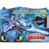 Dreamworks Dragons - Krokmou géant cracheur de feu - Dragon de 50 cm avec Effet cracheur de feu et Couleur bioluminescente