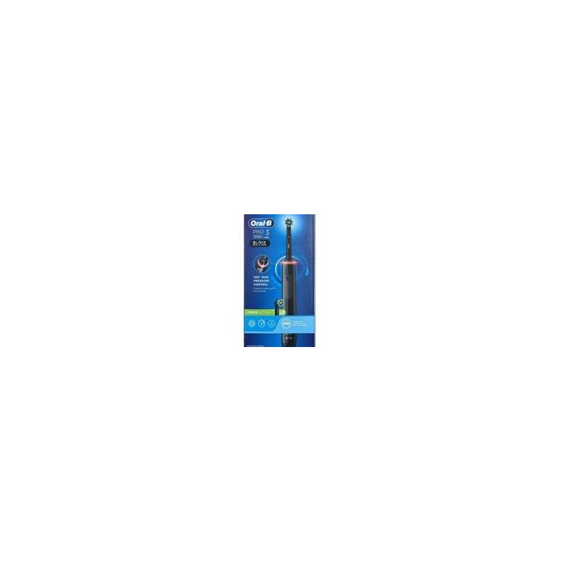 Oral-B PRO 3 3000 Black edition crossaction + 1 tête de brosse supplémentaire
