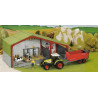 STARLUX – Coffret Ferme La laiterie - avec Tracteur Claas Celtis 446 - Remorque Citerne et Accessoires.