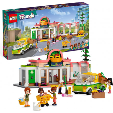 LEGO Friends 41729 L’Épicerie Biologique - Jouet Supermarché pour Filles et Garçons Dès 8 Ans.