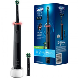 Oral-B PRO 3 3000 Black edition crossaction + 1 tête de brosse supplémentaire