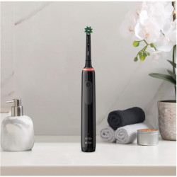 Oral-B PRO 3 3000 Black edition crossaction + 1 tête de brosse supplémentaire