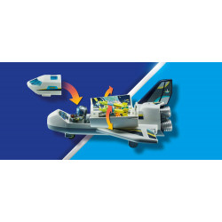 Playmobil 71368 Navette Spatiale - Comprend Deux Personnages - Une Navette Spatiale avec Effets Lumineux et grappin.