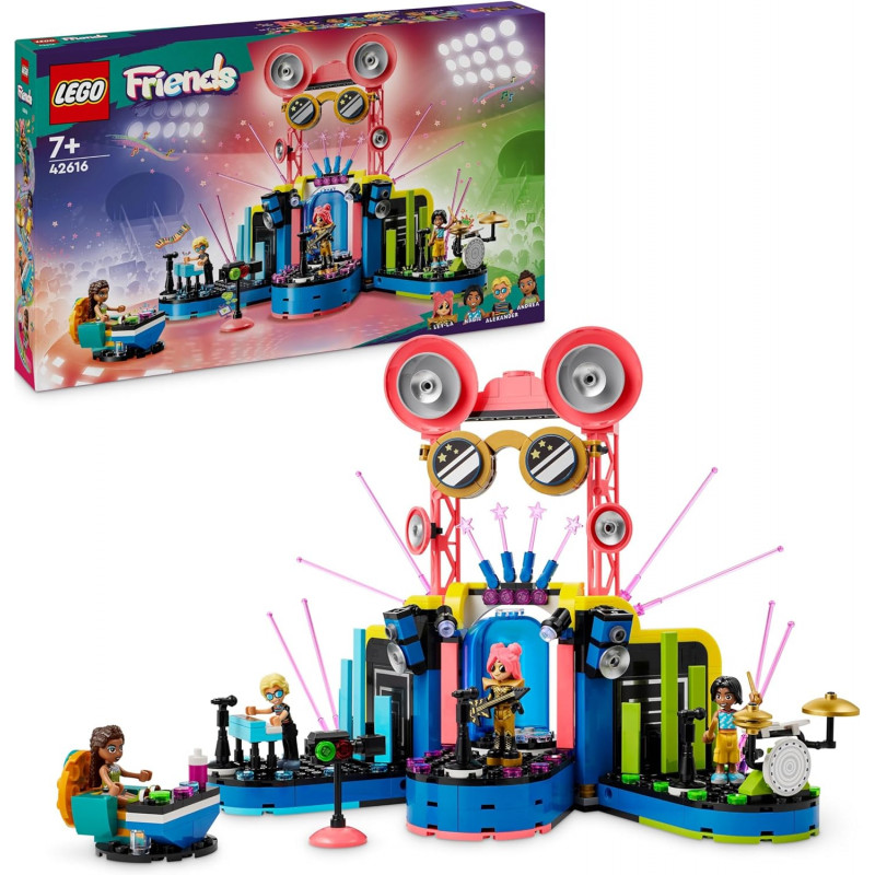 LEGO Friends Le Spectacle Musical de Heartlake City-42616- Jouet Musical pour Enfants avec 4 Figurines.