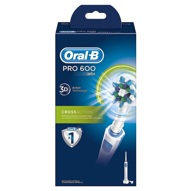 Oral-B - Brosse à dents électrique Oral-B Pro 600 CrossAction
