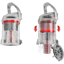 Hoover H-Power HP710PAR Aspirateur traineau sans Sac - cyclonique - Vidage Facile