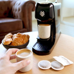 Machine à dosettes Expresso EOH noire - fabriquée en France - Malongo