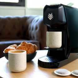 Machine à dosettes Expresso EOH noire - fabriquée en France - Malongo