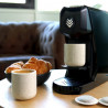 Machine à dosettes Expresso EOH noire - fabriquée en France - Malongo