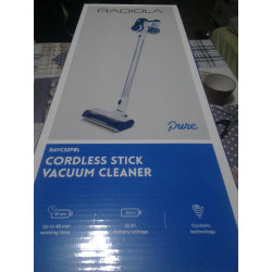 Radiola Aspirateur Balai sans Fil Blanc Bleu.