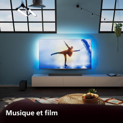 Philips TAB5308/10 Barre de Son 2.1 avec Caisson de Basses sans Fil - 140 W.