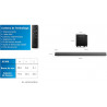 Philips TAB5308/10 Barre de Son 2.1 avec Caisson de Basses sans Fil - 140 W.