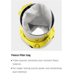 Karcher Aspirateur KWD2SV15418 acier inoxydable.