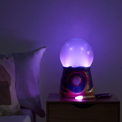 Magic Mixies- Boule de Cristal Magique Peluche Interactive Rose de 20 cm avec Plus de 80 Sons et réactions