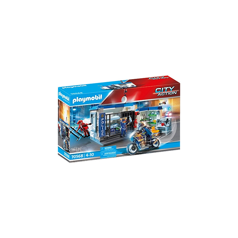 Playmobil® - Police poste de police et cambrioleur - 70568 - Playmobil® City Action
