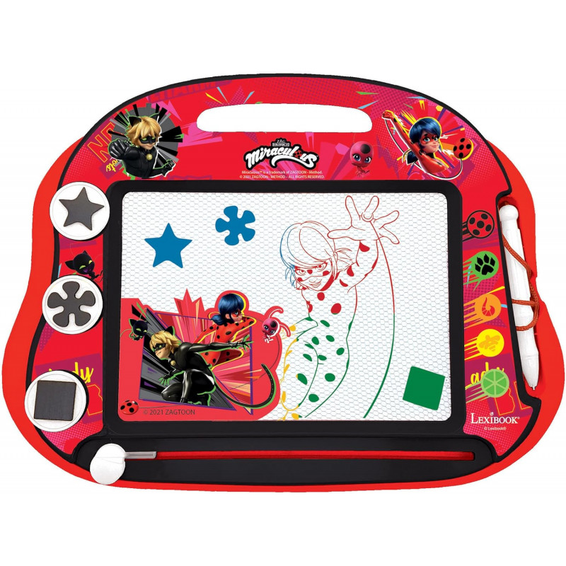 Lexibook - Miraculous Ladybug Chat Noir - Ardoise Magique Multicolore.