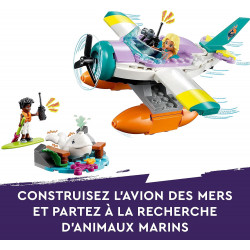 LEGO 41752 Friends L’Hydravion de Secours en Mer - Jouet de Soin des Animaux.