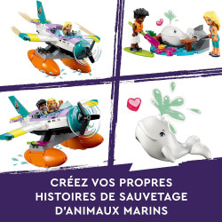 LEGO 41752 Friends L’Hydravion de Secours en Mer - Jouet de Soin des Animaux.