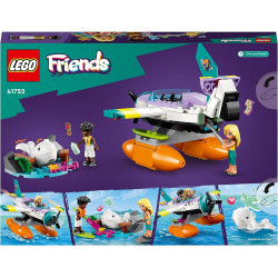 LEGO 41752 Friends L’Hydravion de Secours en Mer - Jouet de Soin des Animaux.